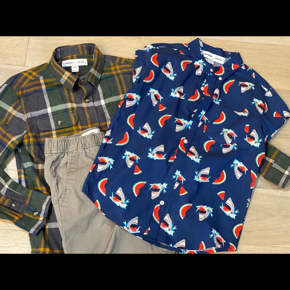 Boys shirts & drawstring pants